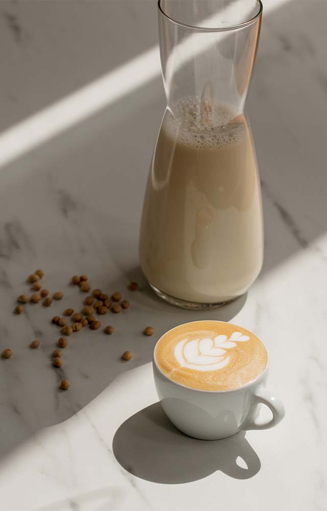 mousse de lait café froid