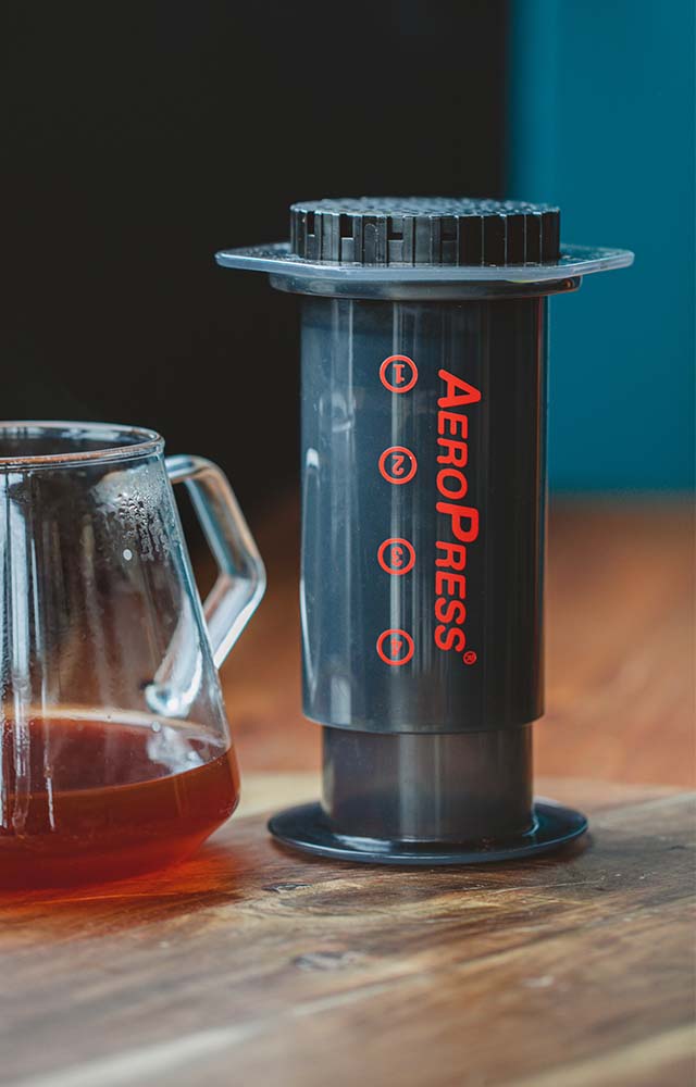 slow coffee cafetiere aeropress