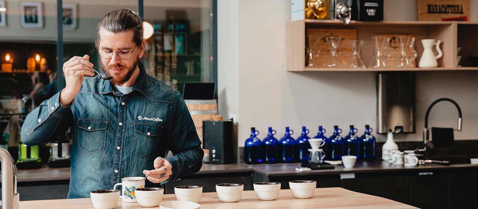 Cupping café recherche de qualité