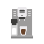Préparation Couler un café Machine à café à grain