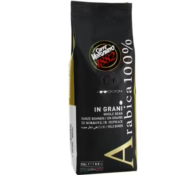 Café en grains - 100% Arabica - Caffe Vergnano - 250g