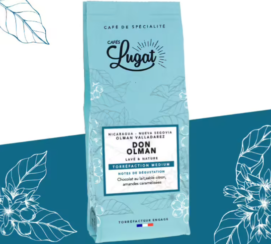 Café en grains - Don Olman - Cafés Lugat 250g