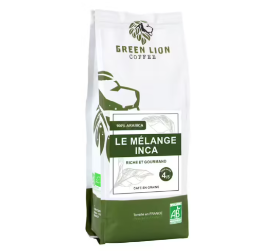 Café en grains - Mélange Inca - Green Lion Coffee 250g