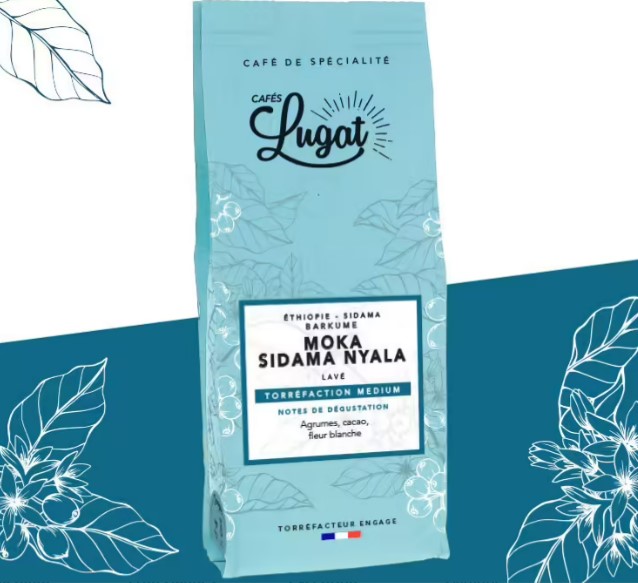 Café en grains Moka Sidama Nyala Cafés Lugat