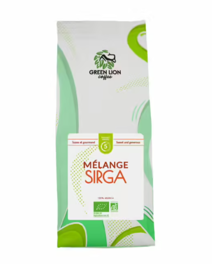 green lion coffee mélange Sirga