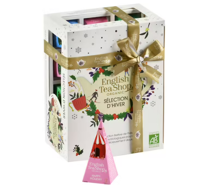 coffret thé vacances d'hiver blanc english tea shop