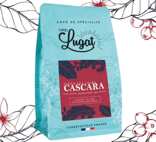 café en grains cascara lugat