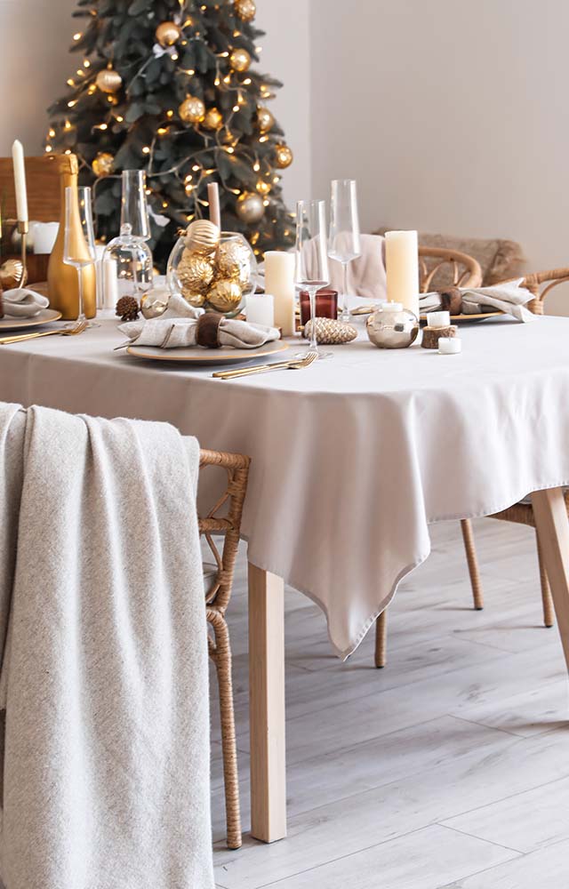 idée cadeau noël diy décoration cosy de noel linge de table