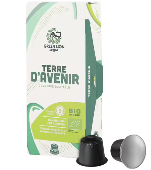 Green lion coffee Terre d'avenir capsules