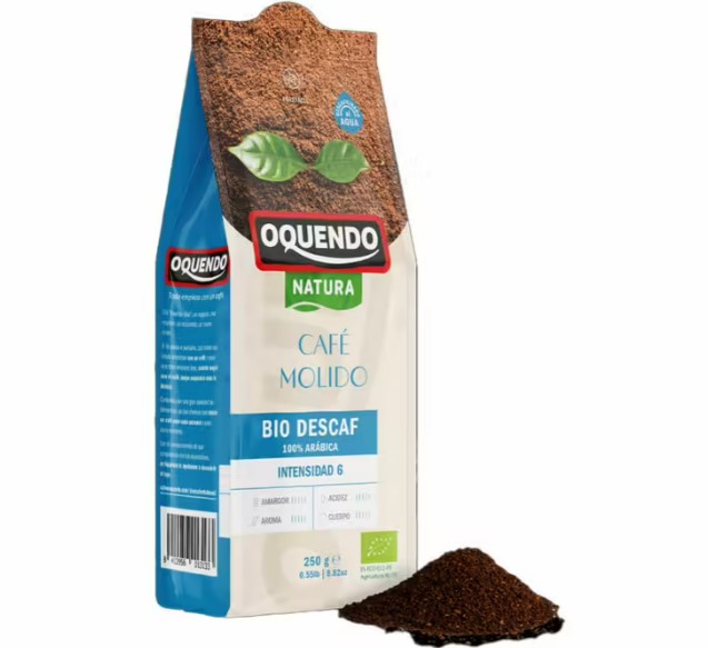 Oquendo café moulu bio décaféiné