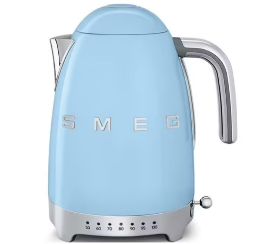 smeg bouilloire électrique bleu