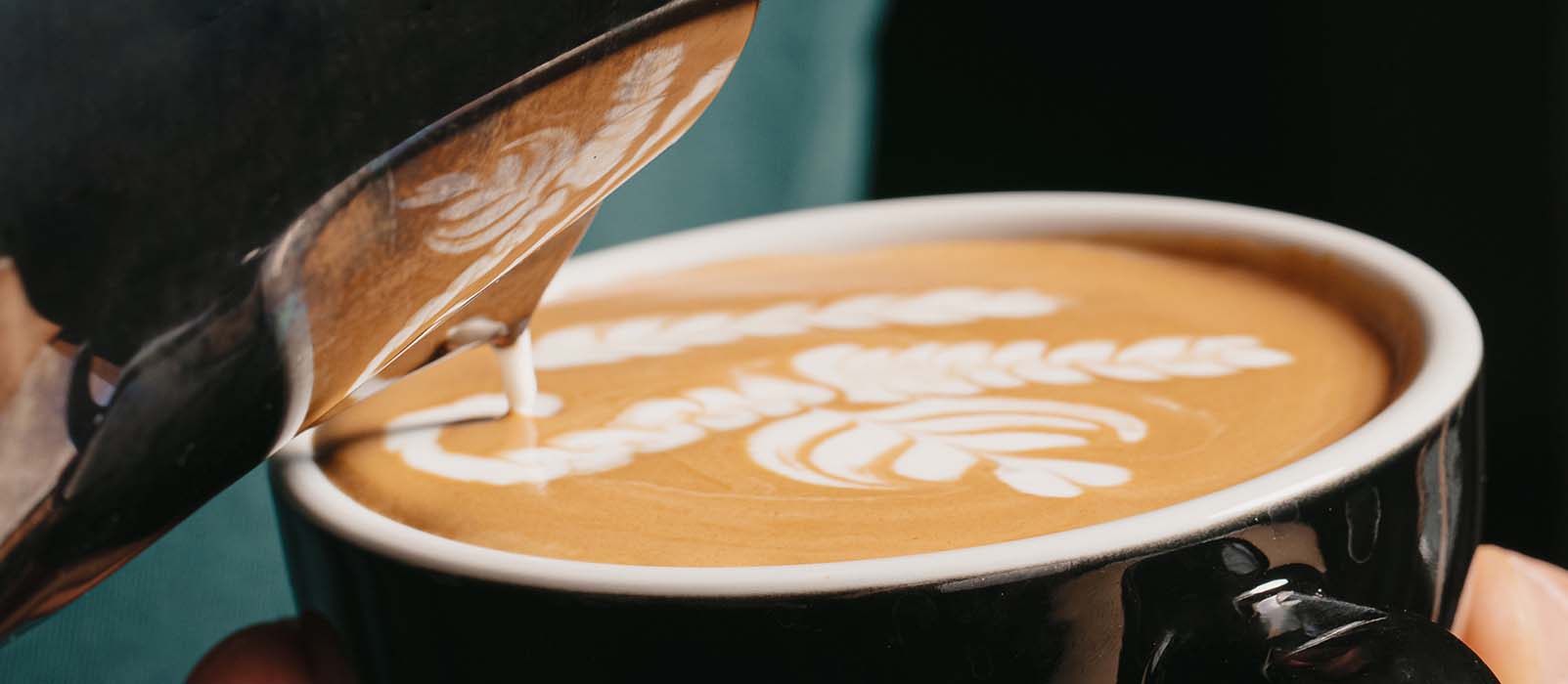 latte art on coffee latte art on coffee