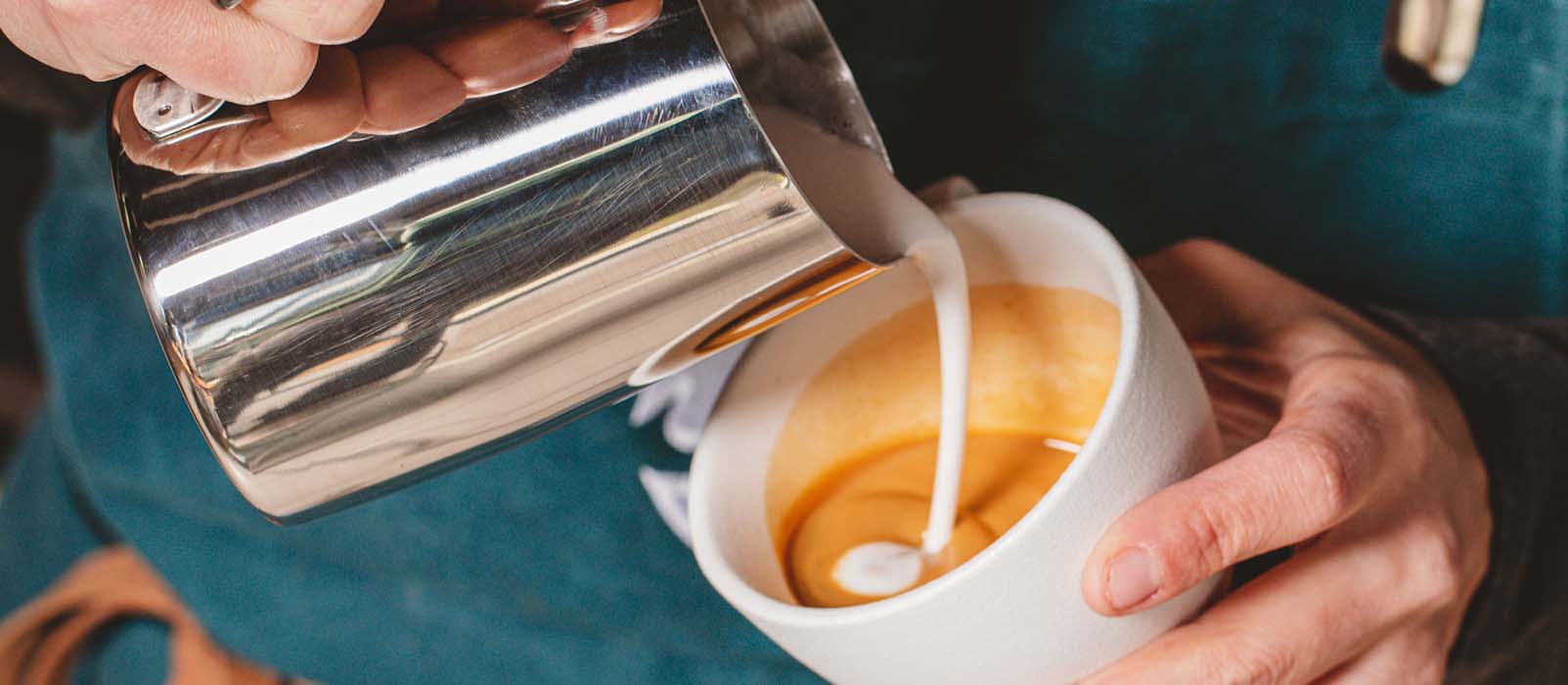 cup of coffee for latte art cup of coffee for latte art
