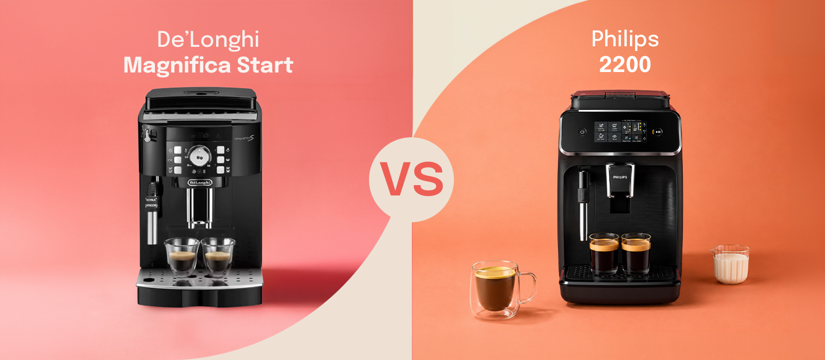 Delonghi Magnifica Start vs Philips 2200 : La battle